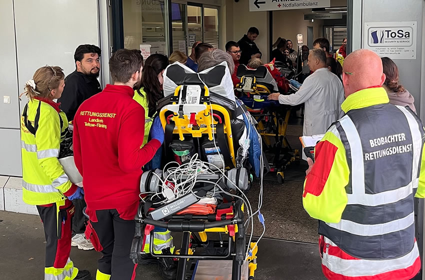 Realitätsnahe Übung am KMG-Klinikum Luckenwalde